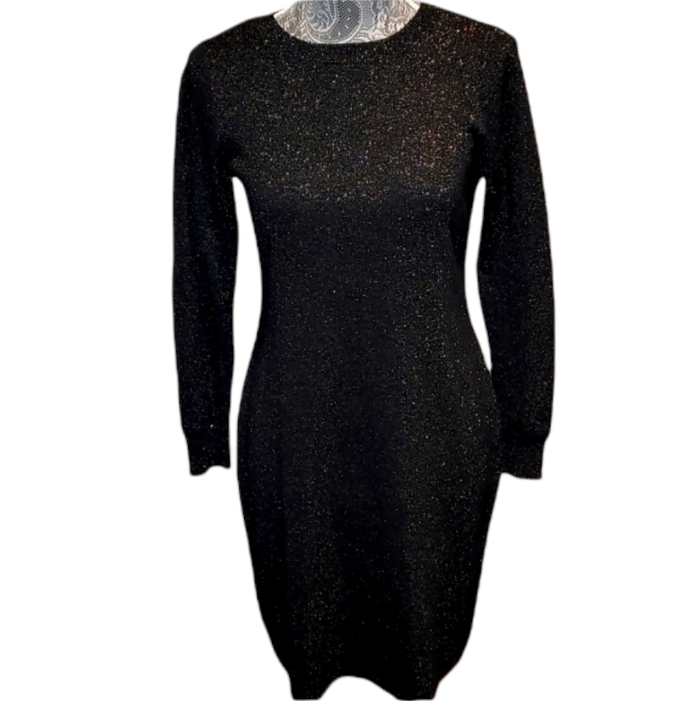 Loft black glitter dress.